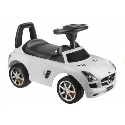 Mercedes-Benz SLS AMG fehér – Gyerekek tolják az autót