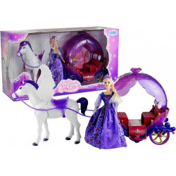 Carriage Horse Doll Set Hangzás Lila