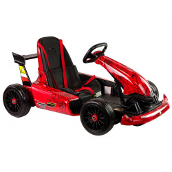 XMX619 pirosra festett Spider akkumulátoros gokart