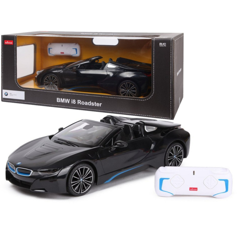 Autó R/C BMW i8 Roadster Rastar 1:12 Fekete