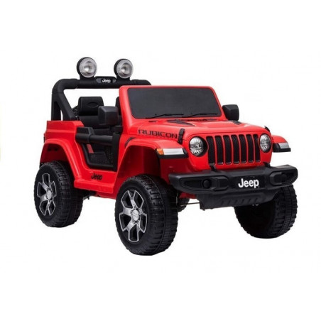 Auto Jeep Wrangler Rubicon Czerwony akkumulátor