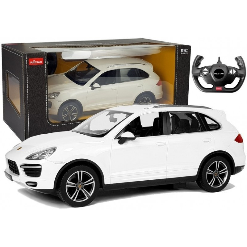 Autó R/C Porsche Cayenne Turbo Rastar 1:14 Fehér