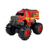 Monster Auto Firetruck Guard nagy kerekek 1: 8 40 cm x 30 cm x 35 cm