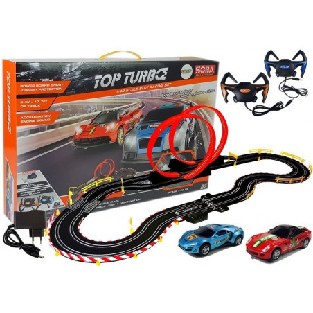 Tor Wyścigowy 1:43 2 Autka Kontrolery Top Turbo 5,4 m długości