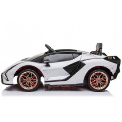 Elektromos utazás Lamborghini Sian White autón