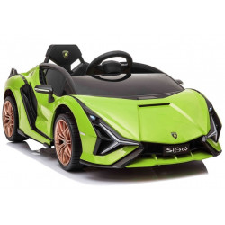 Elektromos utazás Lamborghini Sian Green autón