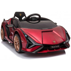 Electric Ride On Car Lamborghini Sian Red Festett