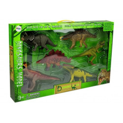 Dinosaur Set Big Figures Models 6 db Stegosaurus