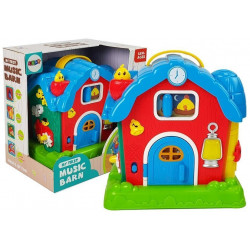 Zene Barn Animals Farm Sounds Music Red