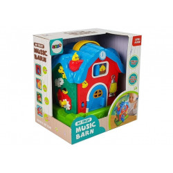 Zene Barn Animals Farm Sounds Music Red