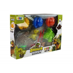 Play Daugh Dinosaurs Eggs Mold 12 Pieces 4 Colors