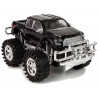 Járműkészlet Fekete Monster Truck Fehér lakókocsi 58 cm