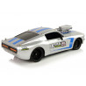 R/C Sports Car 1:16 Silver Blue Stripes Pilot