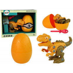 Dinosaur Tyrannosaurus Rex szett Egg DIY csavarhúzóval, narancs