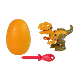 Dinosaur Tyrannosaurus Rex szett Egg DIY csavarhúzóval, narancs