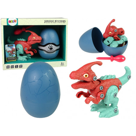 Dinosaur Parasaurolophus készlet Egg DIY csavarhúzóval