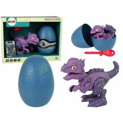 Szett Dinosaur Stygimoloch Egg DIY csavarhúzóval, lila