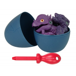 Szett Dinosaur Stygimoloch Egg DIY csavarhúzóval, lila