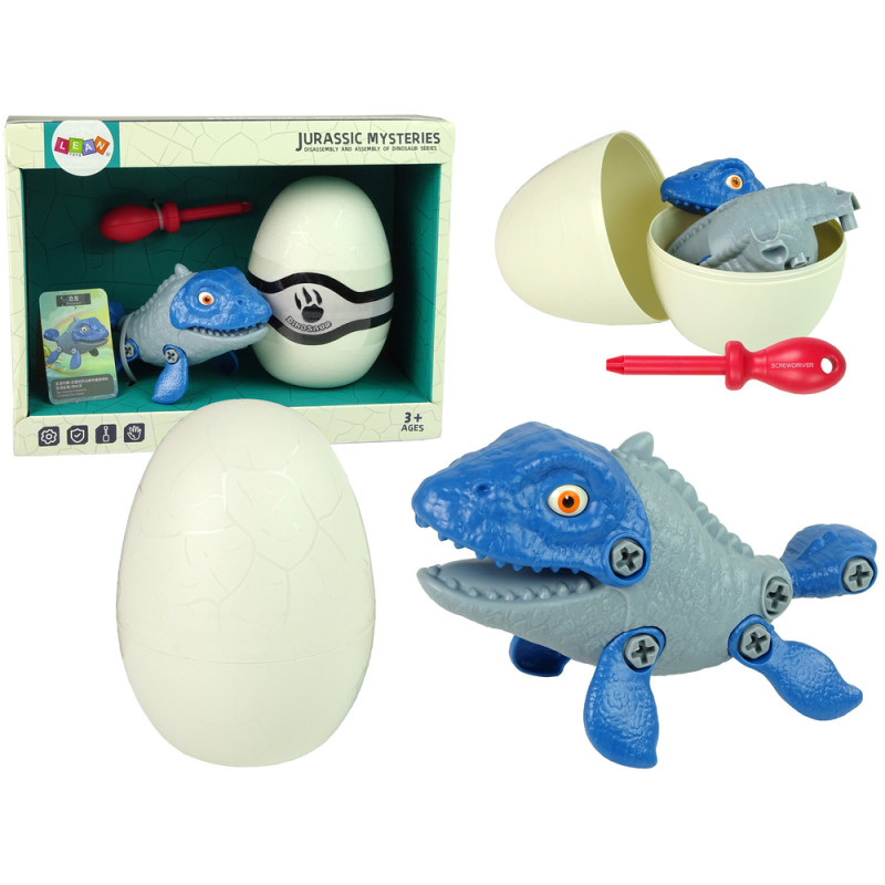 Szett Dinosaur Mosasaur Egg DIY csavarhúzóval