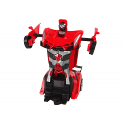 Car Robot Transformers 2in1 Pilot R/C Light Sound Drift Color Red