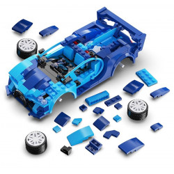 Építőelemek Race Car Blue R/C 325 elemek