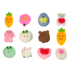 Easter Eggs Squishy Rabbit Toy Pack 12 db