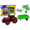 Farm Set Traktor Utánfutó Tehén 1:64