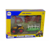 Farm Set Traktor Utánfutó Ló 1:64