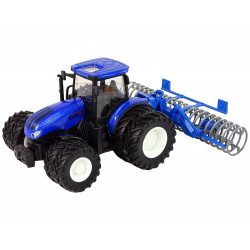 Távirányítós traktor 1:24 Blue Plough Metal