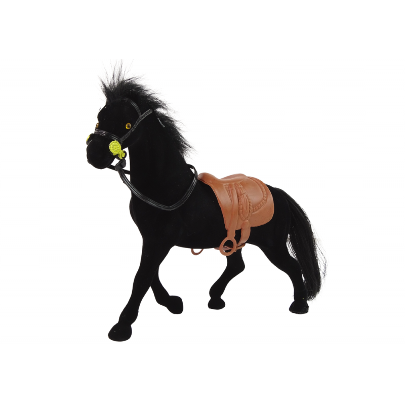 Velvet Horse figura Fekete