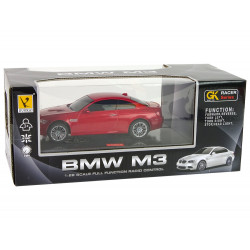 Auto R/C BMW M3 piros távirányító lámpák