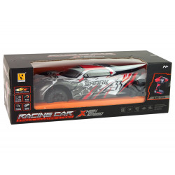 Sportautó R/C 1:8 szürke fehér