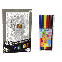 Colors Puzzle 500 Elephant