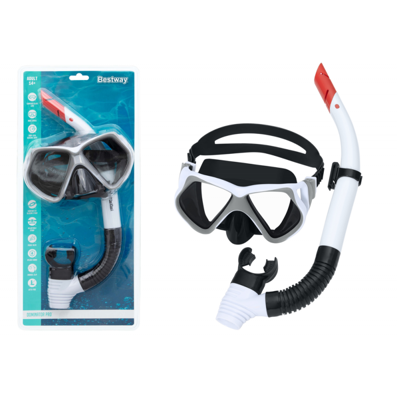 Búvárkészlet Fehér maszk Snorkel Bestway 24069