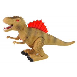 Dinosaur Breathes Fire Steam Lights Battery Pack Barna