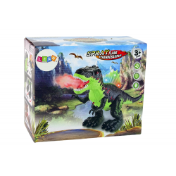 Dinosaur Breathes Fire Steam Lights Battery Pack Barna