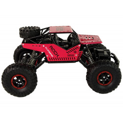 RC Car Big Wheels 1:16 Black Red Kormányozható