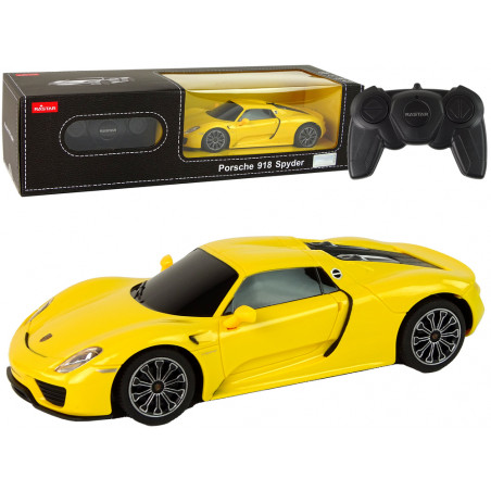 Autó R/C Porsche 918 1:24 Rastar Yellow