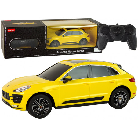 Autó R/C Porsche Macan Turbo 1:24 Rastar Yellow