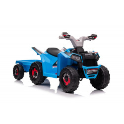 XMX630T kék akkumulátoros quad utánfutóval