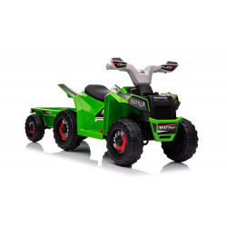 XMX630T zöld akkumulátoros quad utánfutóval