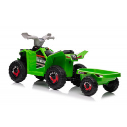 XMX630T zöld akkumulátoros quad utánfutóval