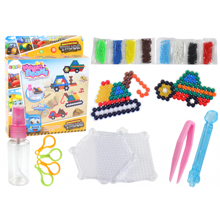 DIY Water Beads Set Magic Beads 8 színű Építőipari járművek