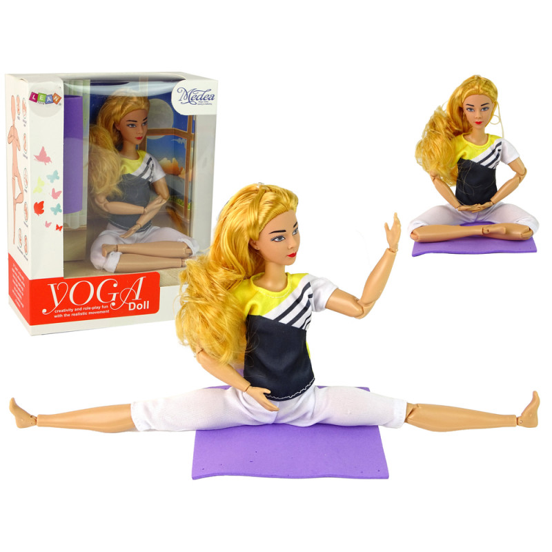 Baby Doll Yoga Mat hosszú szőke haj