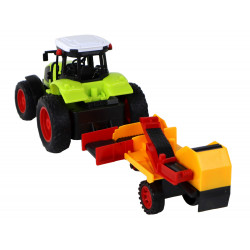 RC távirányítós traktor és pótkocsi 1:16