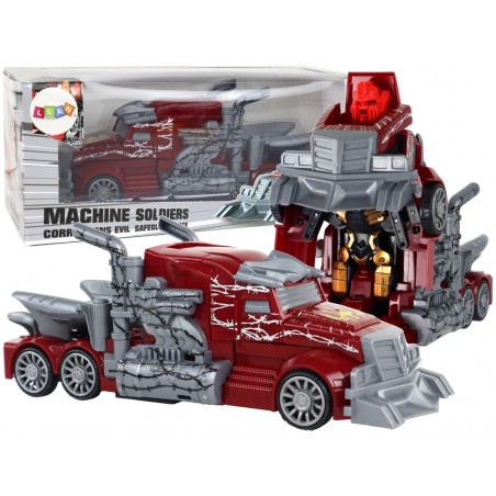 Red Truck Robot Transformation 2 az 1-ben