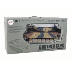 RC Tank 1:18 Cannon Smoke Shield Barna hangok