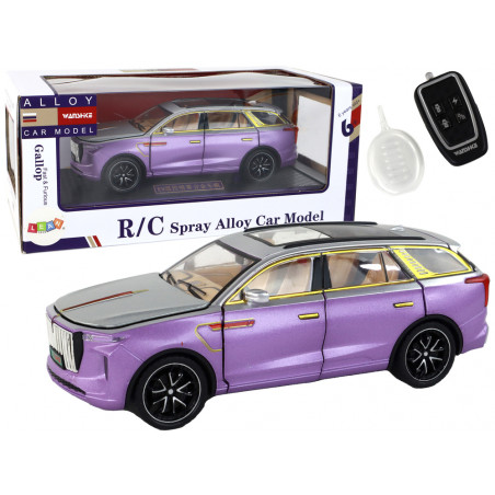 RC Car 1:24 Car Vehicle E-9 alumínium távirányítós lila