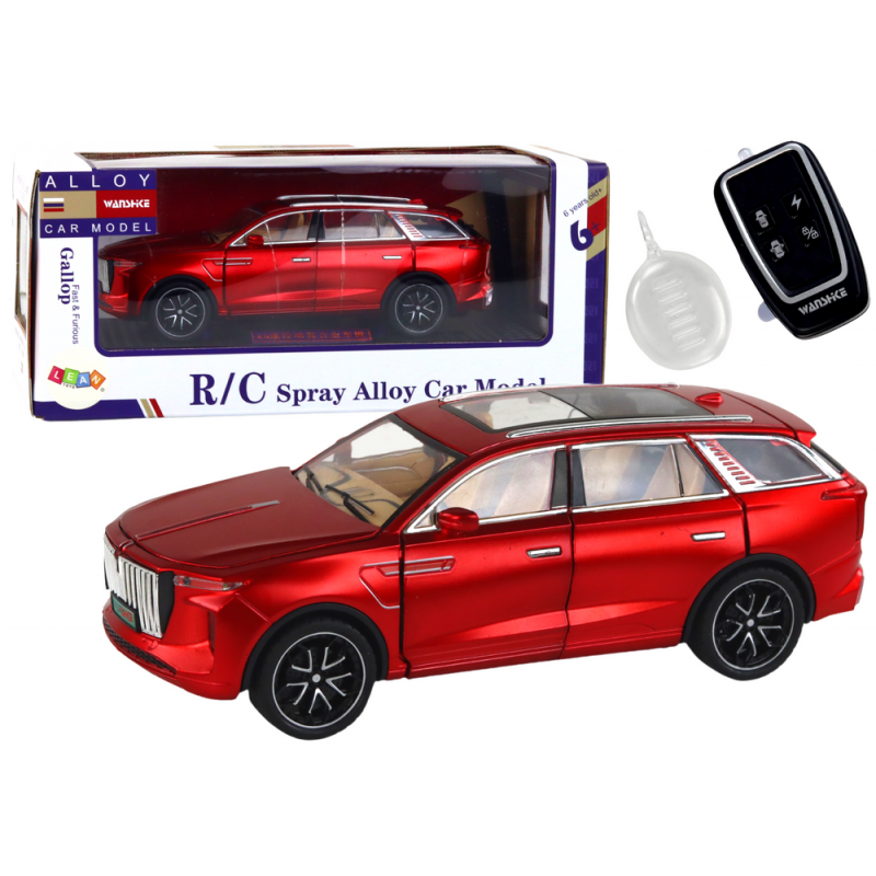 RC Car 1:24 Car Vehicle E-9 alumínium távirányítós piros