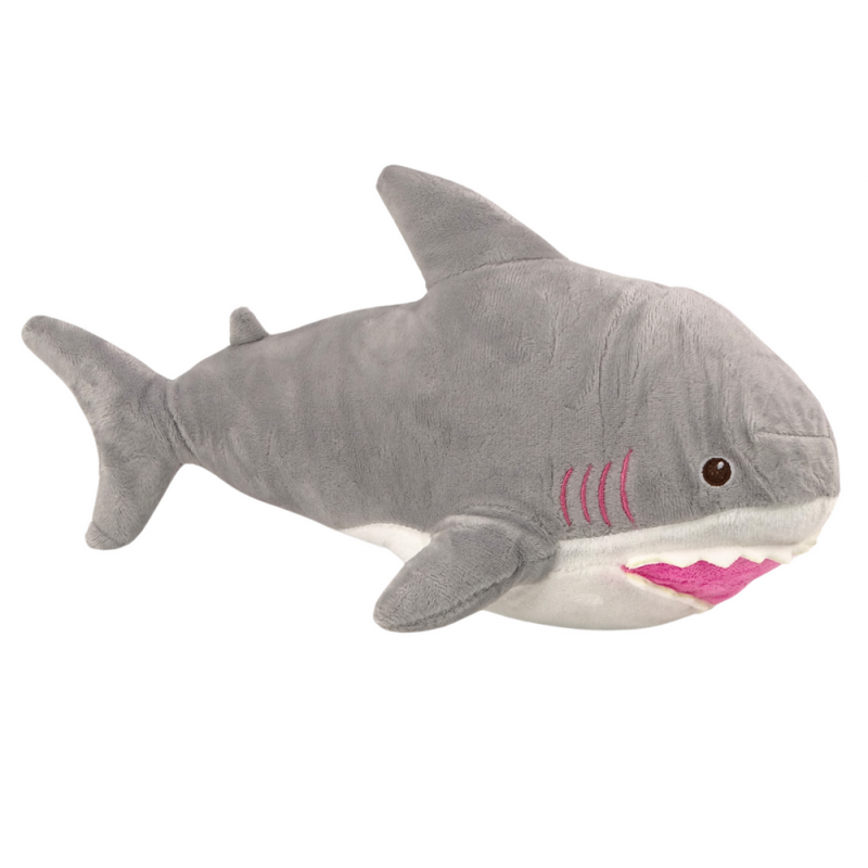 Plüss Shark Mascot ennivaló 40cm szürke